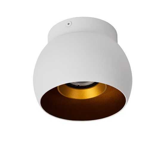 Turbo white with gold ceiling lamp GU10