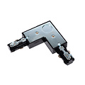 TRACK Conector en L Sistema de carril monofásico Iluminación de carril derecha negro