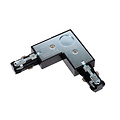 TRACK left L-connector - 1-phase Track system / Track lighting Black