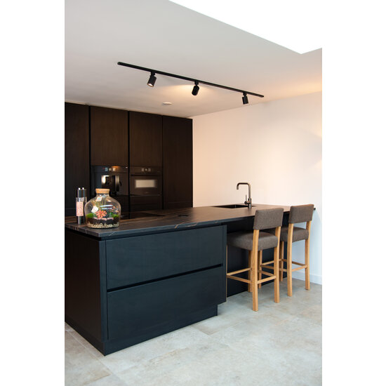 TRACK Ginel black rail spotlight 1-phase rail system rail lighting for GU10 spotlight