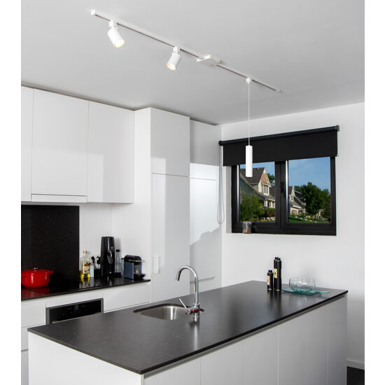 TRACK Foco de carril Ginel blanco sistema de carril monofásico iluminación de carril GU10