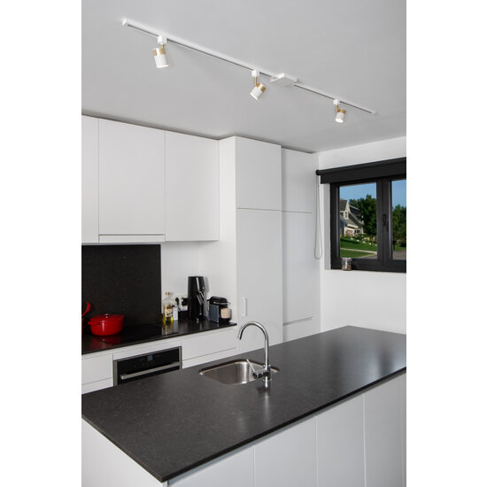 TRACK Flora rail spot 1 phase rail system rail lighting GU10 white and gold