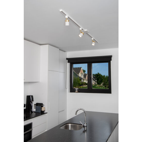 TRACK Flora rail spot 1 phase rail system rail lighting GU10 white and gold