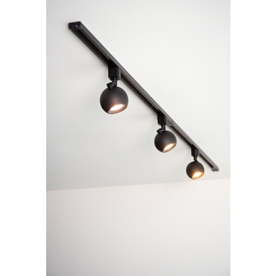 TRACK schwarz Forza Schienenstrahler Einphasen-Schienensystem Schienenbeleuchtung GU10