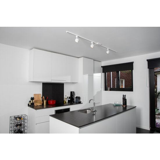 TRACK Foco de carril Forza blanco sistema de carril monofásico iluminación de carril GU10