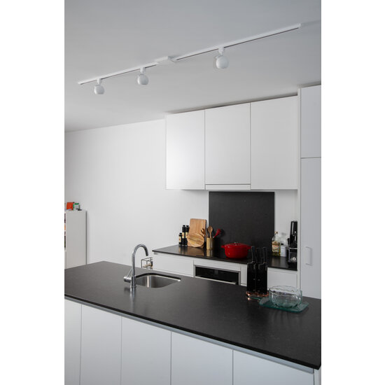 TRACK Foco de carril Forza blanco sistema de carril monofásico iluminación de carril GU10