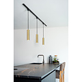 TRACK Flora hanglamp 1-fase railsysteem railverlichting GU10 mat goud messing