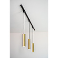 TRACK Flora hanglamp 1-fase railsysteem railverlichting GU10 mat goud messing