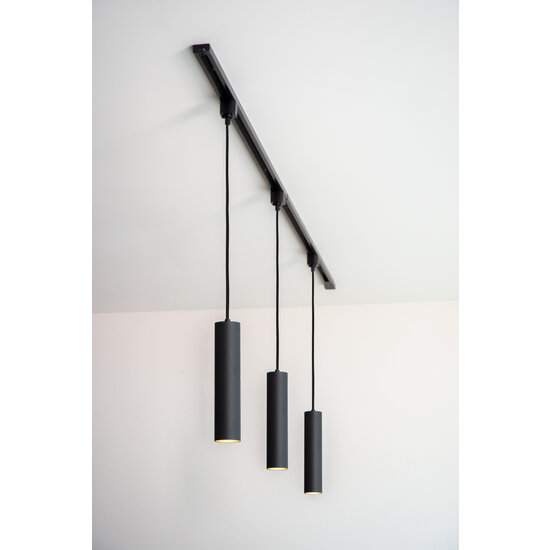 TRACK black Flora hanging lamp 1-phase track system track lighting GU10
