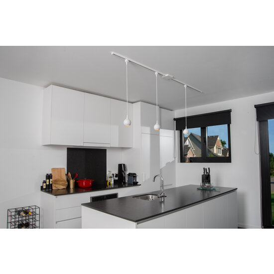TRACK Rova white hanging lamp - 1-phase track system / track lighting - 1xGU10