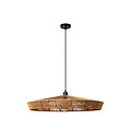 Wirio grote 70 cm diameter hanglamp naturel E27