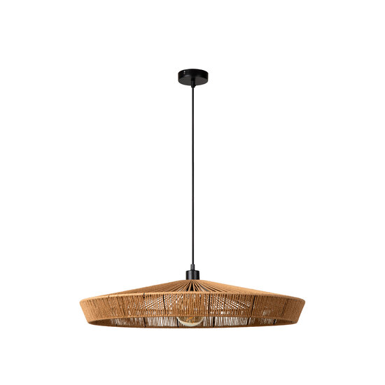 Wirio grote 70 cm diameter hanglamp naturel E27