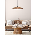 Wirio grote 70 cm diameter hanglamp naturel E27