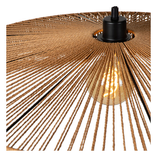 Wirio grote 70 cm diameter hanglamp naturel E27