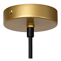 Floreo brede grote ronde hanglamp kleurig met goud binnenin 1x E27