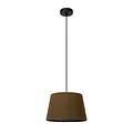 Softy conical greenish hanging lamp with cotton E27