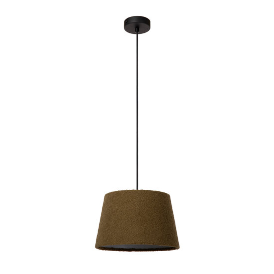 Softy konisch groenachtige hanglamp met katoen E27