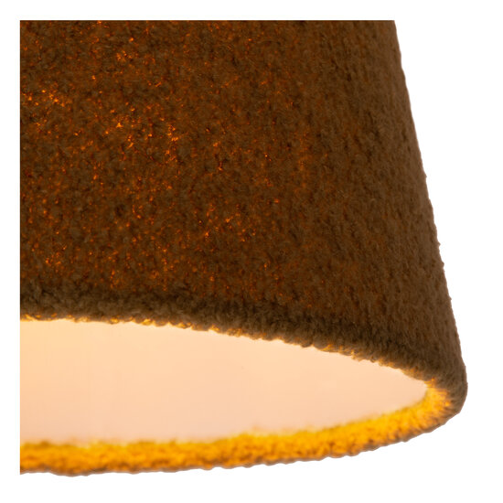 Softy konisch groenachtige hanglamp met katoen E27