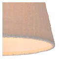 Softy beige conical hanging lamp with cotton E27