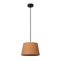 Suspension conique Softy jaune ocre avec coton E27