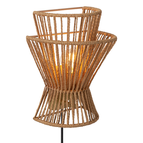 Wirio wall lamp skirt-shaped natural E27