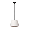 Softy beige konische hanglamp met katoen E27