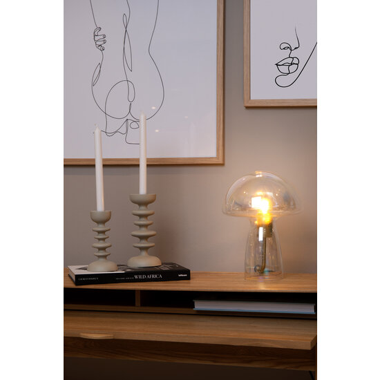 Lampe à poser Champy 1xE27 transparente