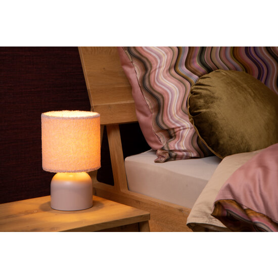 Waldo pink table lamp E27