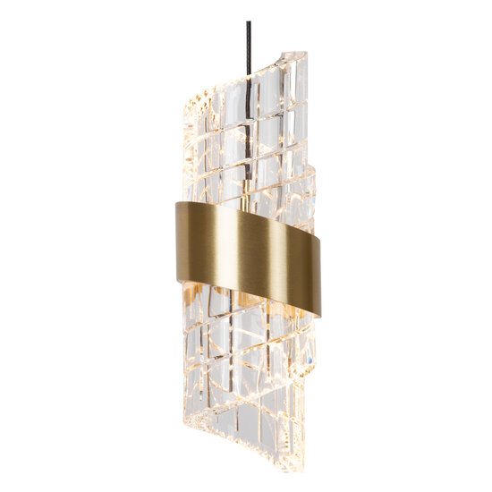 Adeline lange Hängelampe LED Dim. 5x7,8W 2700K Mattgold / Messing