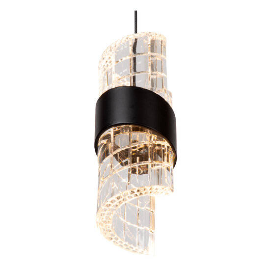 Grande suspension Adeline noire Ø 30 cm LED Dimming. 5x8W 2700K