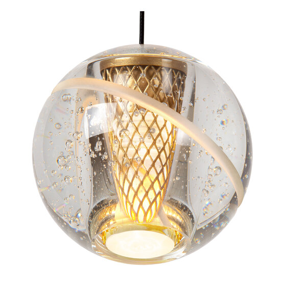 Colinda hanging lamp Ø 31 cm LED Dimming. 5x3.5W 2700K matt gold / brass