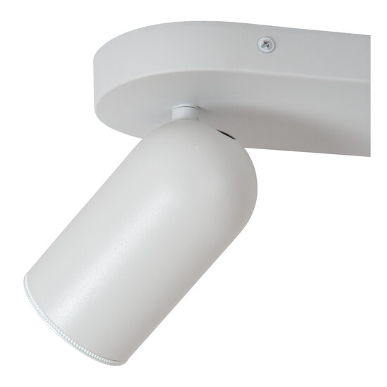 Spot de plafond double blanc cylindrique 2xGU10