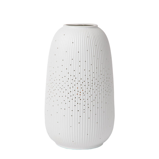Lampe de table Flash en porcelaine blanche 1x E14