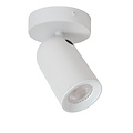 Cylindrical white ceiling spotlight 1xGU10