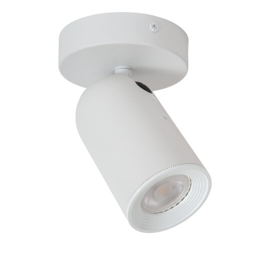 Spot de plafond cylindrique blanc 1xGU10