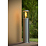 Frode small outdoor pedestal lamp 1xE27 IP44 matt chrome