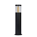 Frode small black outdoor pedestal lamp 1xE27 IP44