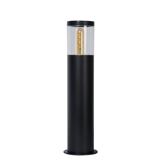 Frode small black outdoor pedestal lamp 1xE27 IP44