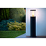 Frode small black outdoor pedestal lamp 1xE27 IP44