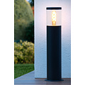 Frode small black outdoor pedestal lamp 1xE27 IP44