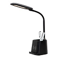 Atis zwarte bureaulamp Led dimbaar 4,7W 3000K draadloos opladen