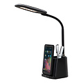 Lampe de bureau noire Atis LED dimmable 4,7W 3000K recharge sans fil