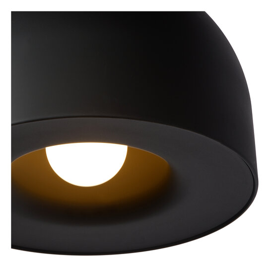 Norah black hanging lamp pendant E27 diameter 50 cm