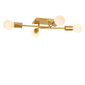 Terence ceiling lamp with 4 arms E27 gold