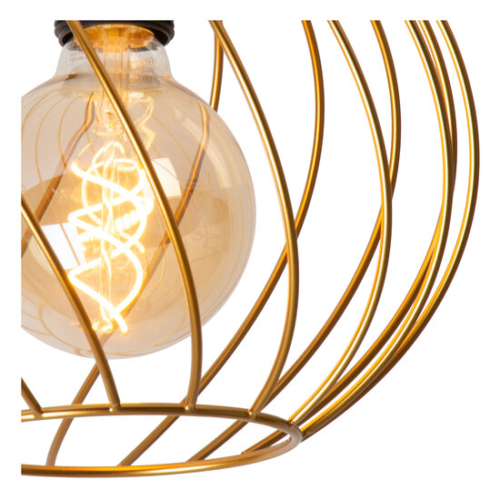 Zaida ceiling lamp matte gold round E27 25 cm diameter