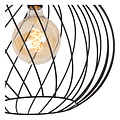 Zaida 40 cm black ceiling lamp round E27