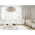 Lampe à suspension géante ronde Ø 100 cm 3xE27 or mat / laiton
