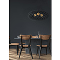 Gigant zwarte hanglamp rond Ø 100 cm 3xE27