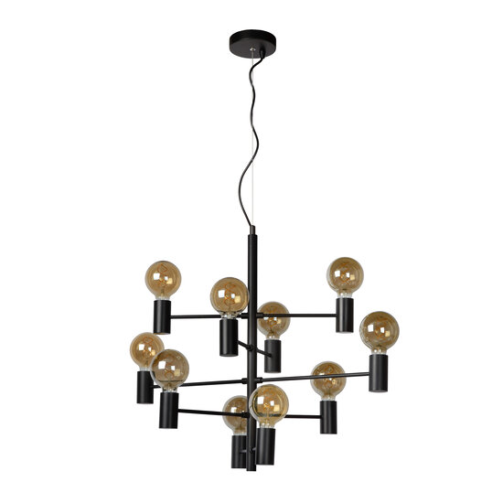 Lámpara colgante Lynn Ø 65 cm 10xE27 negro