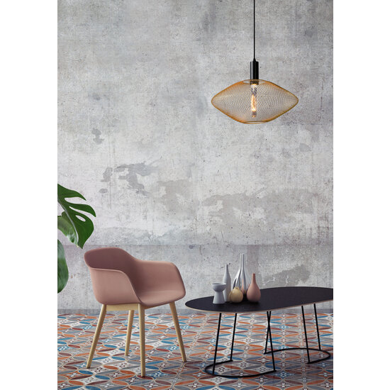 Messi hanging lamp Ø 45 cm 1xE27 matt gold / brass